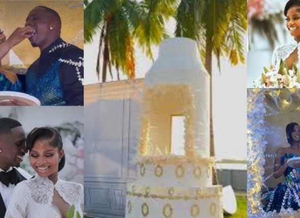 Priscilla and Juma wedding cake
