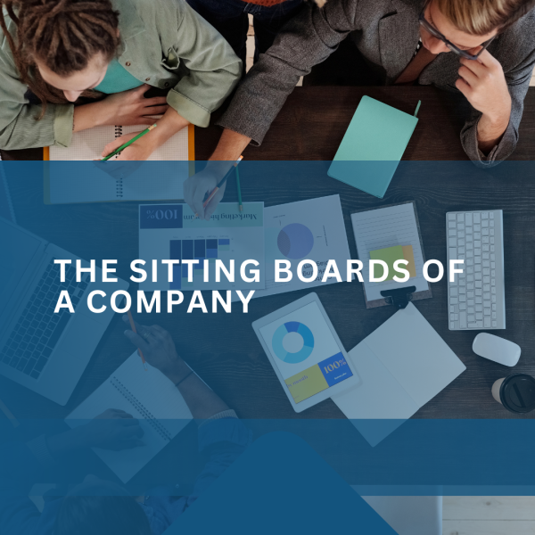 The sitting boards of a company